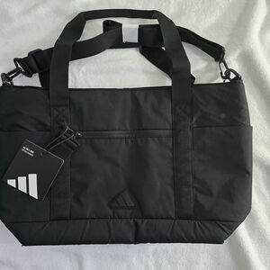 Adidas all me 3 Tote Bag with Adjustable Strap, Pocket. Unisex Black.